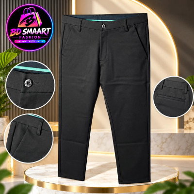 Premium Chinese Formal Pant Black- 201