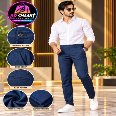Vip Chinese Formal Pant Navy blue- 203
